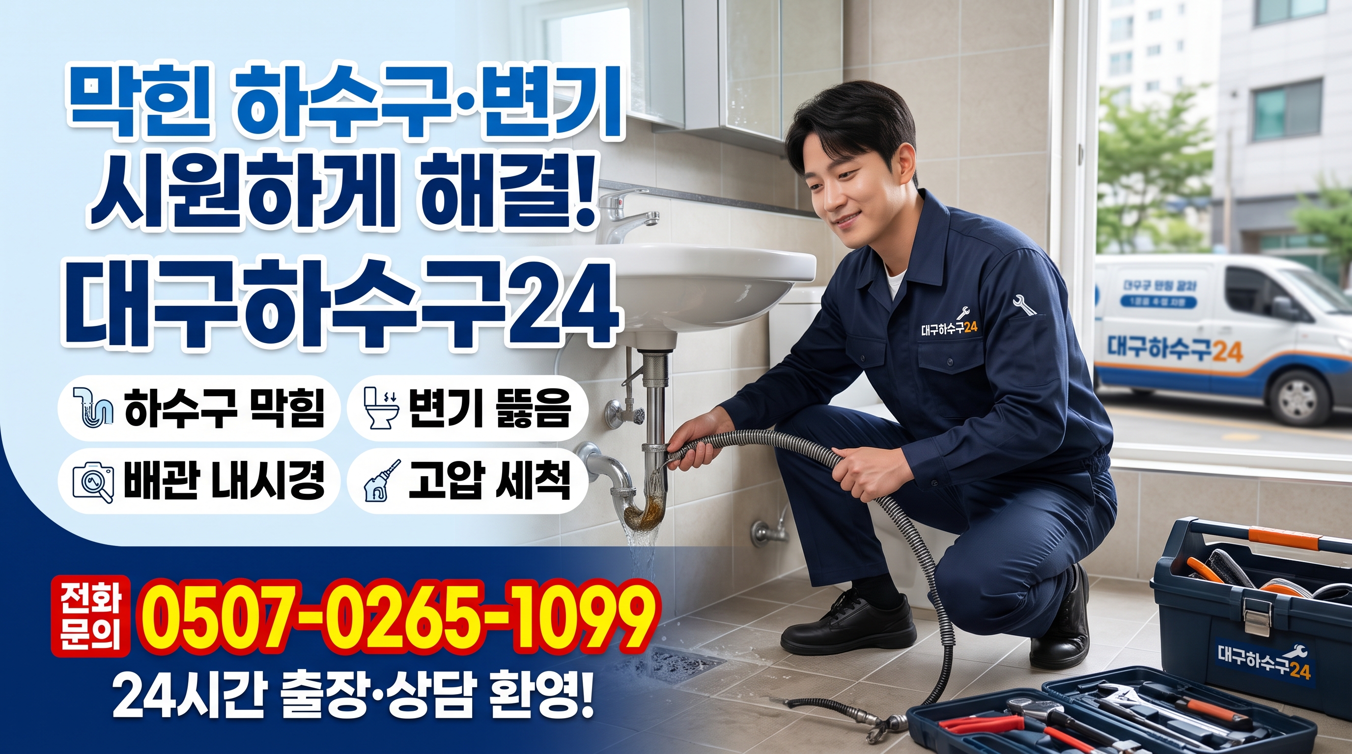 대구 남구 대명2동 하수구 작업현장